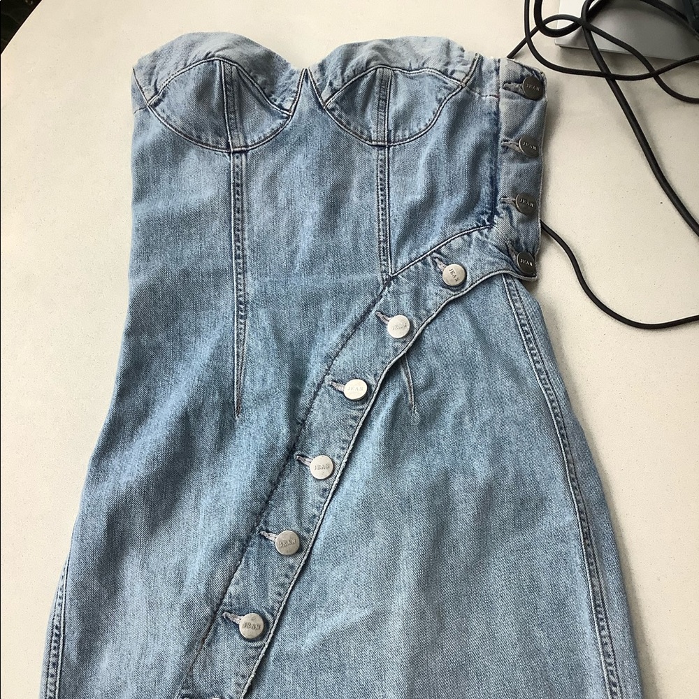 JEAN ATELIER Denim Dress Size 0 - Picture 3 of 9
